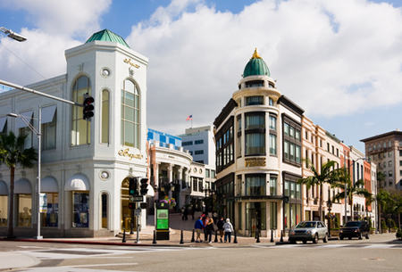 Streets and buildings of Beverly Hills